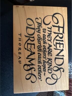 Hero Arts Friends Cherish Dreams Wood Mounted Rubber Stamp